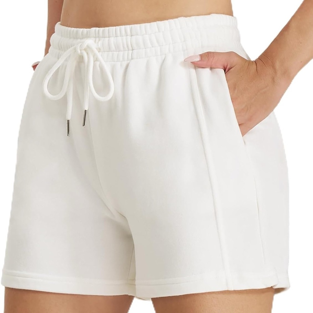 Women's Classic White Athletic Shorts